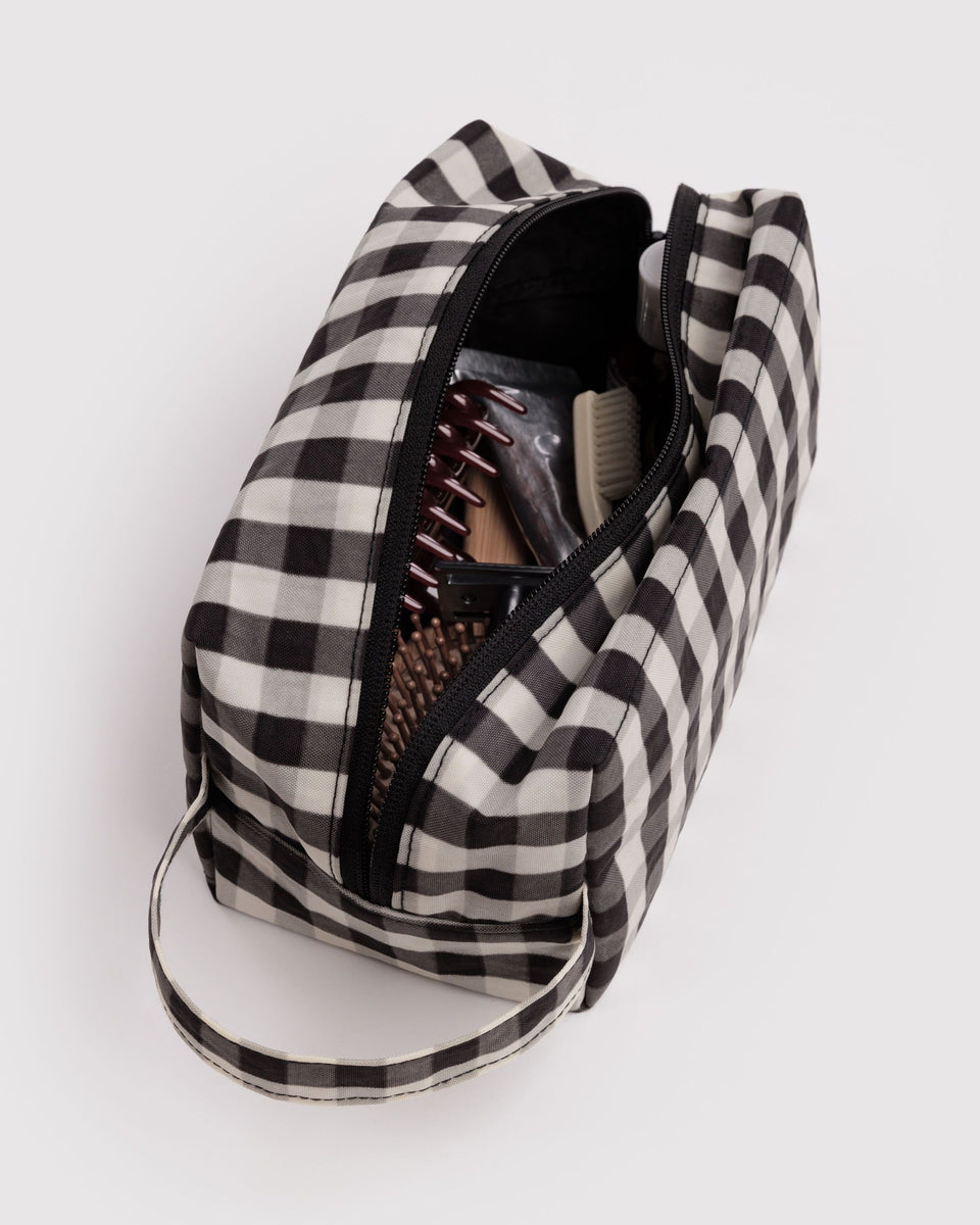 BAGGU Dopp Kit Dopp Kit - Black and Cream Gingham