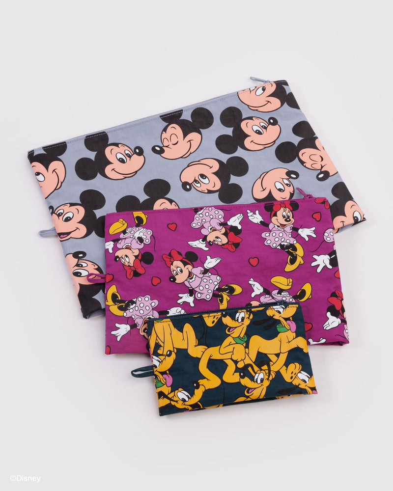 BAGGU  Go Pouch Set - Mickey, Minnie, & Pluto