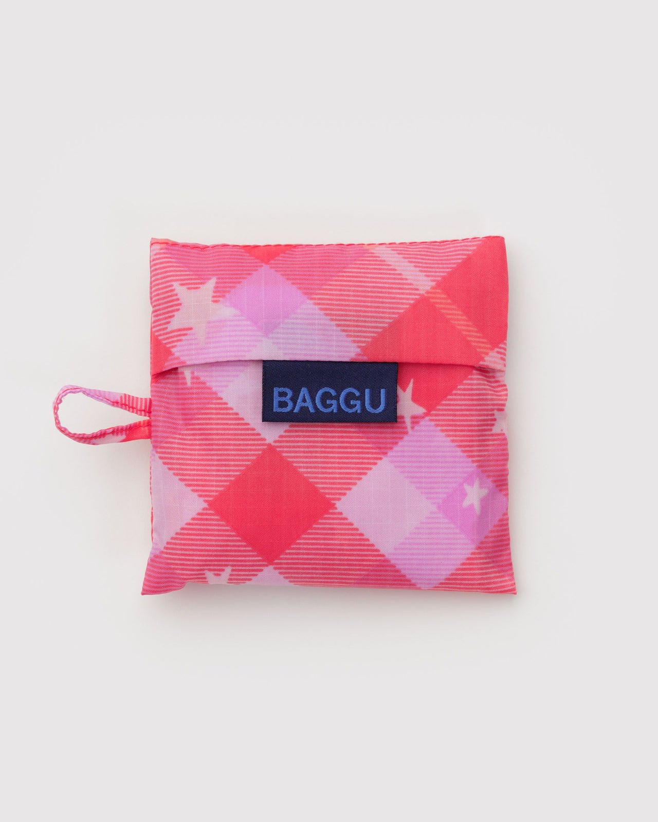 Baby Baggu - Pink Star Plaid