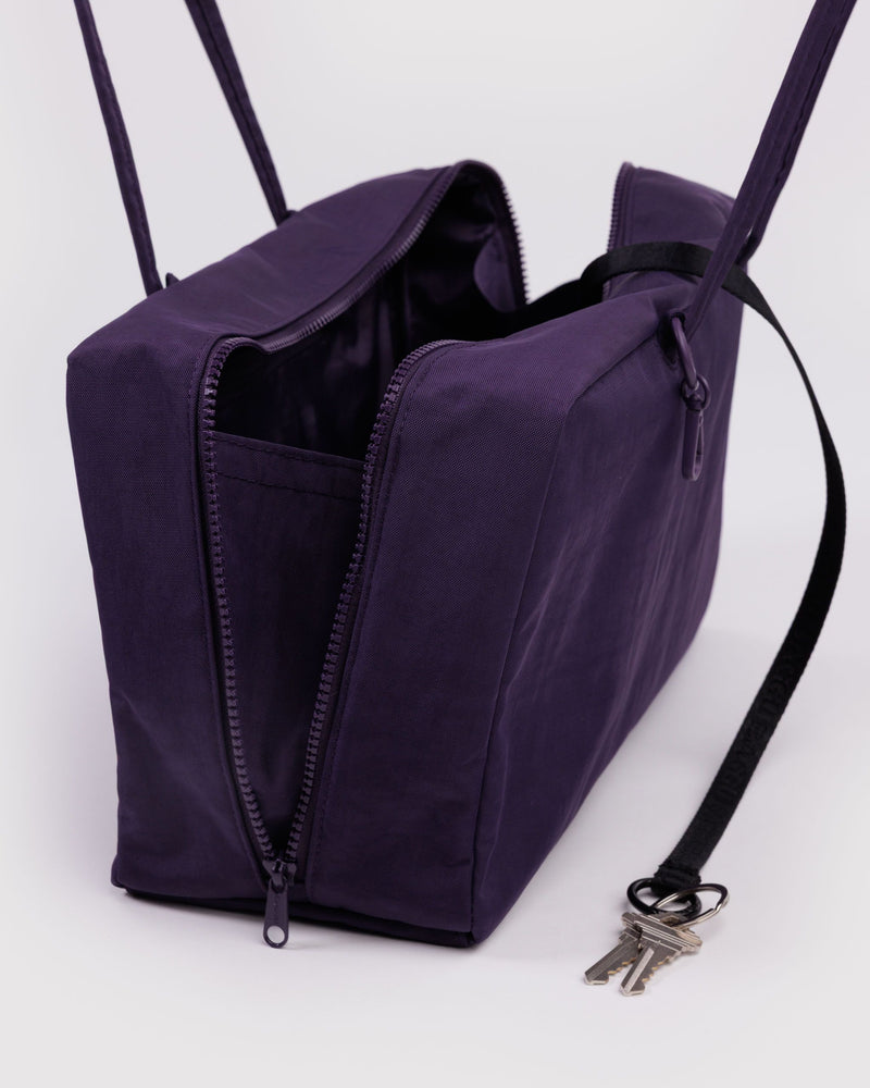 BAGGU  Medium Nylon Bowler Bag - Fig