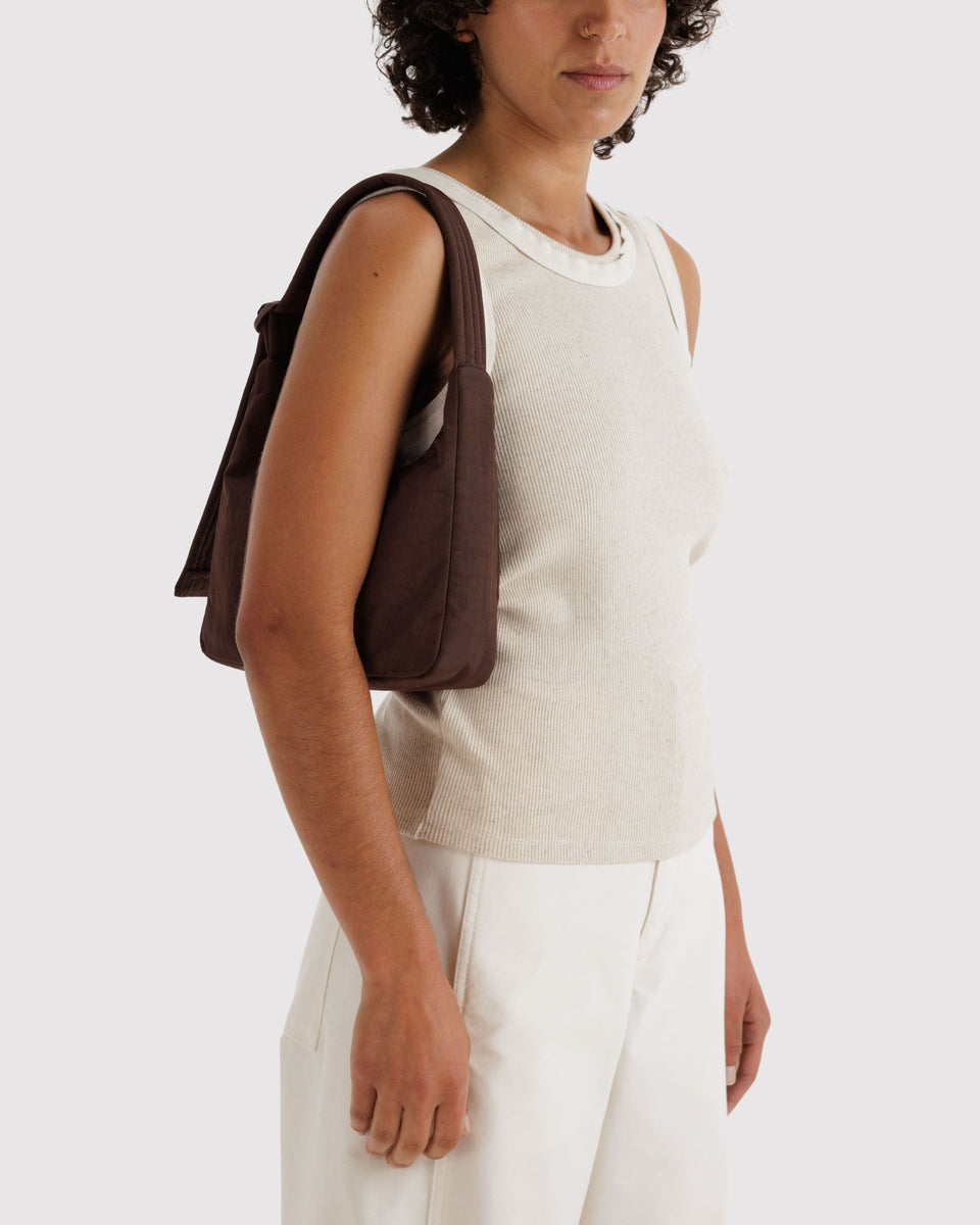BAGGU Products Mini Nylon Shoulder Bag - Coffee