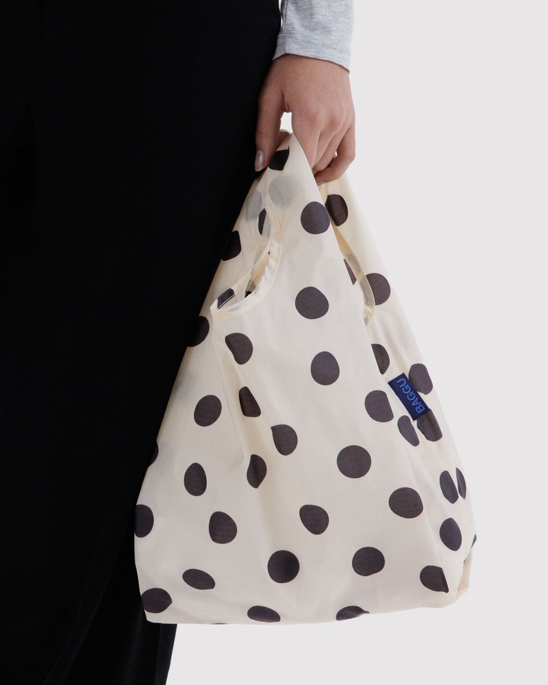 BAGGU  Baby Baggu - Cream and Black Polka Dot