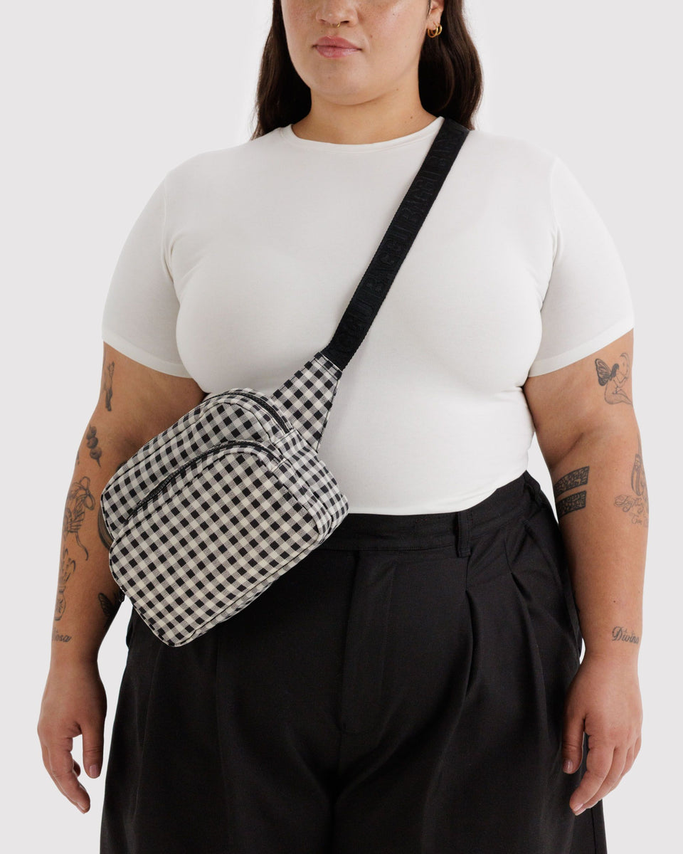 BAGGU Fanny Pack Fanny Pack - Black & White Gingham