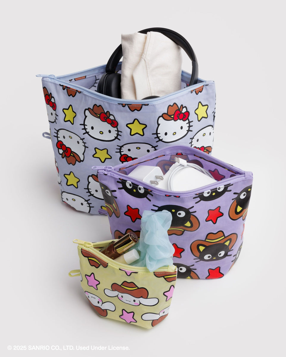 BAGGU Travel Go Pouch Set - Hello Kitty & Friends Western
