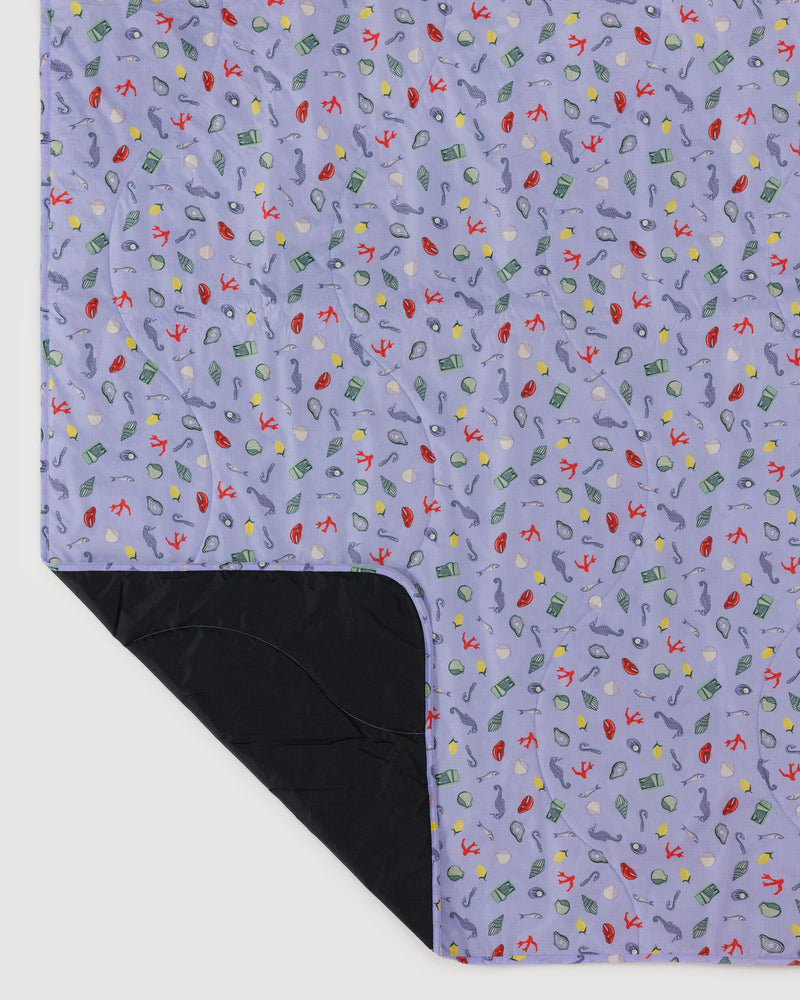 BAGGU  Puffy Picnic Blanket - Sea Charms