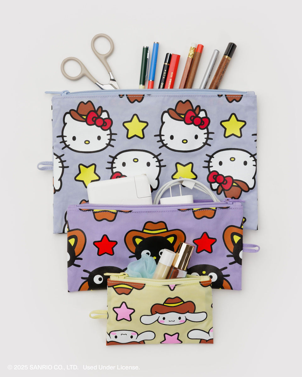 BAGGU.com Organization Flat Pouch Set - Hello Kitty & Friends Western