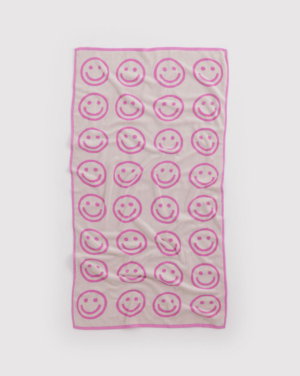 BAGGU Products Bath Towel - Happy Pink