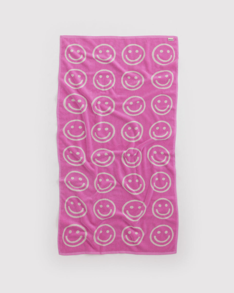 BAGGU Products Bath Towel - Happy Pink