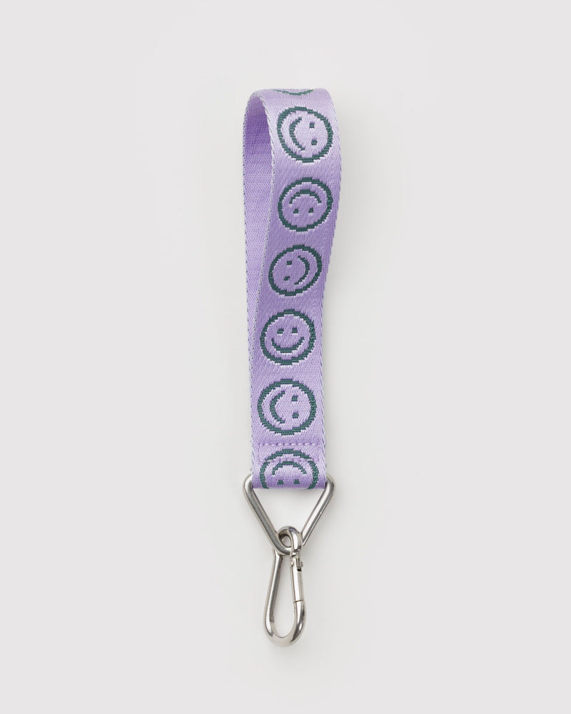 BAGGU.com  Logo Keychain - Lilac Happy
