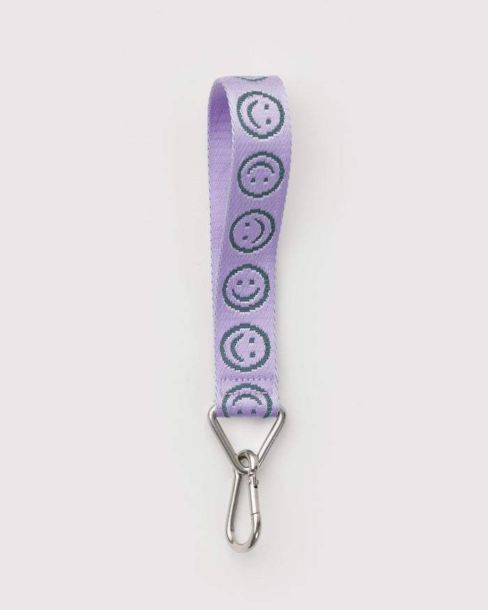 BAGGU New Arrivals Logo Keychain - Lilac Happy