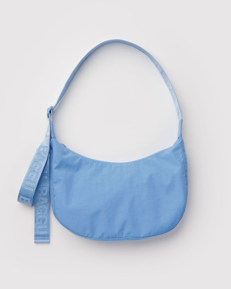 BAGGU  Medium Nylon Crescent Bag - Piscine