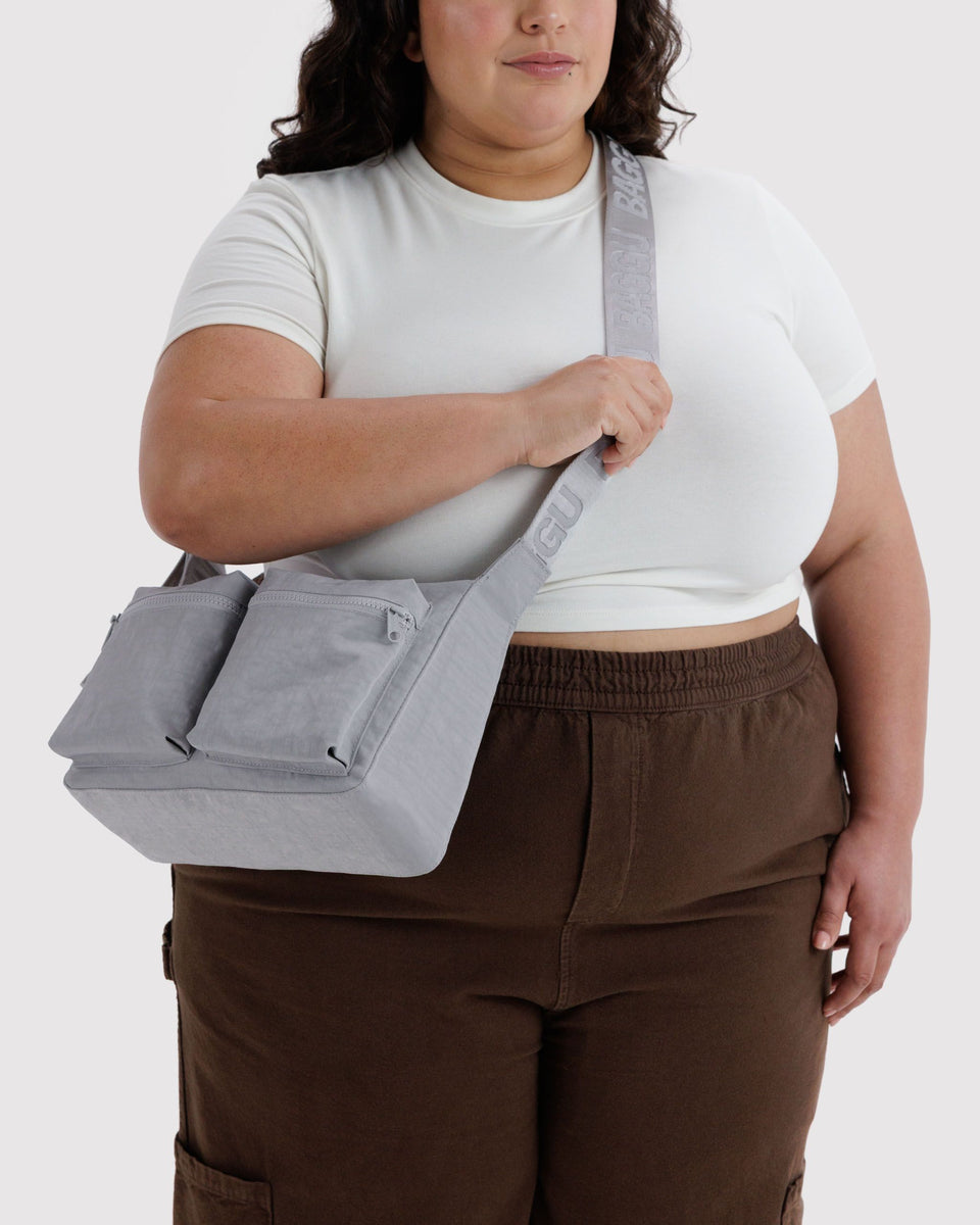 BAGGU New Arrivals Medium Cargo Crossbody - Fog