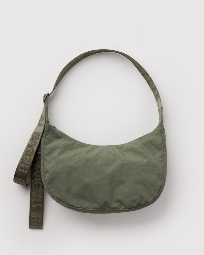 BAGGU New Arrivals Medium Nylon Crescent Bag - Caper