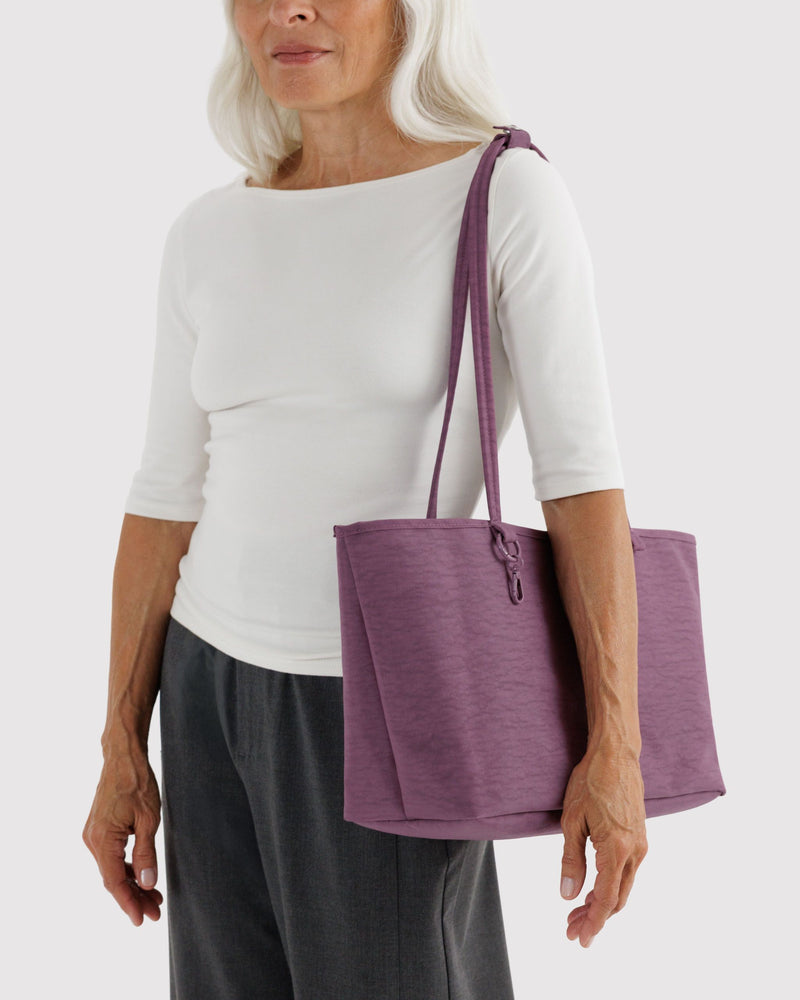 BAGGU  Medium Nylon Reversible Tote - Wild Plum Mix