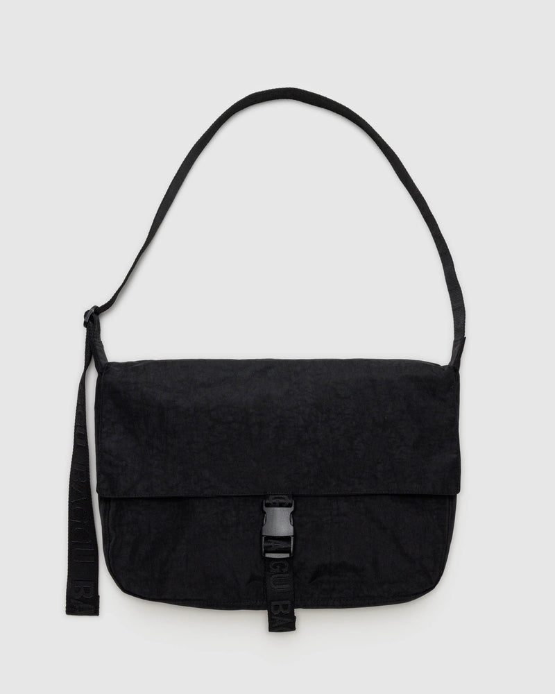 BAGGU PRODUCTS Nylon Messenger Bag - Black