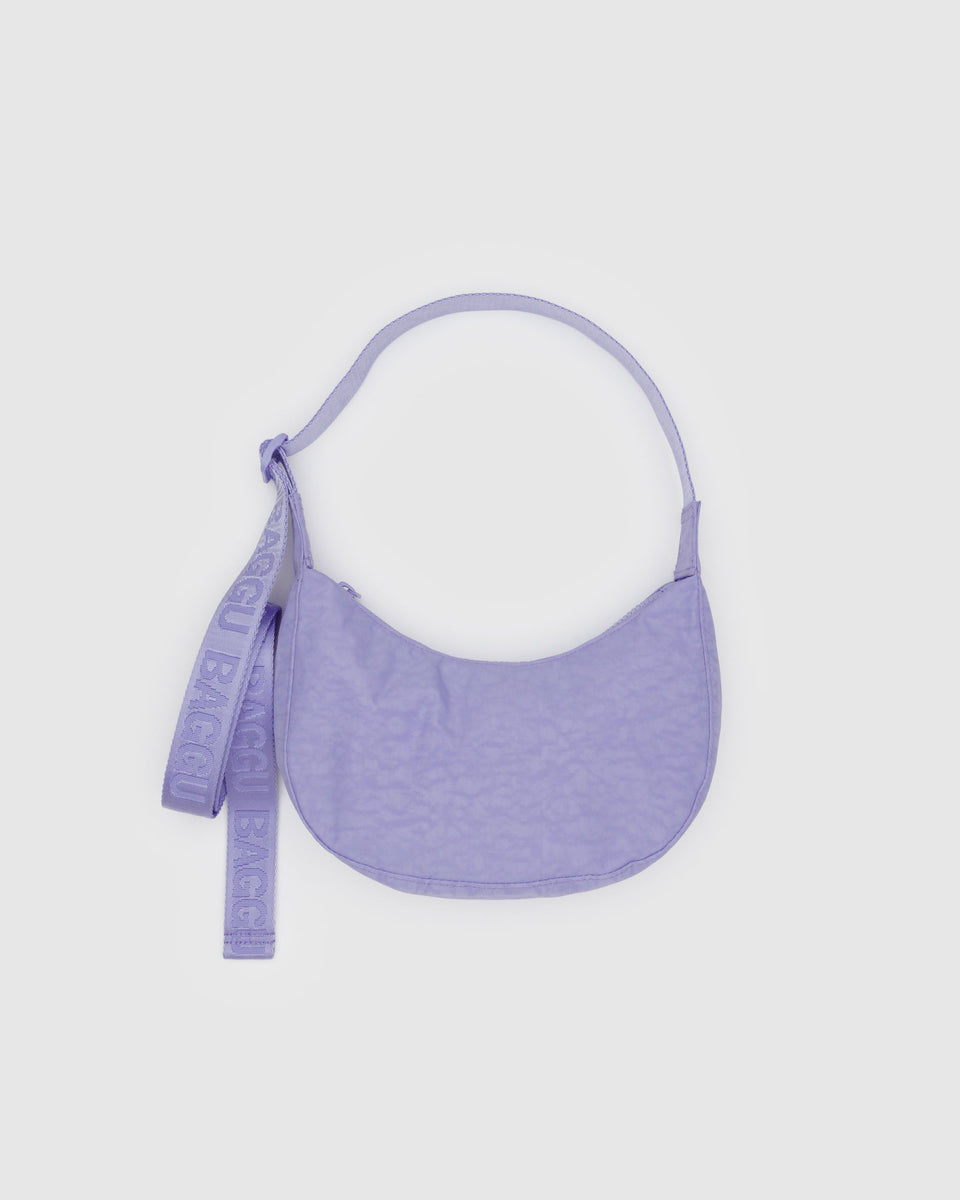 BAGGU PRODUCTS Small Nylon Crescent Bag - Wisteria