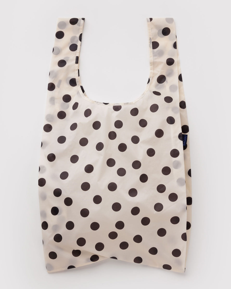 BAGGU Big Baggu Big Baggu - Cream and Black Polka Dot