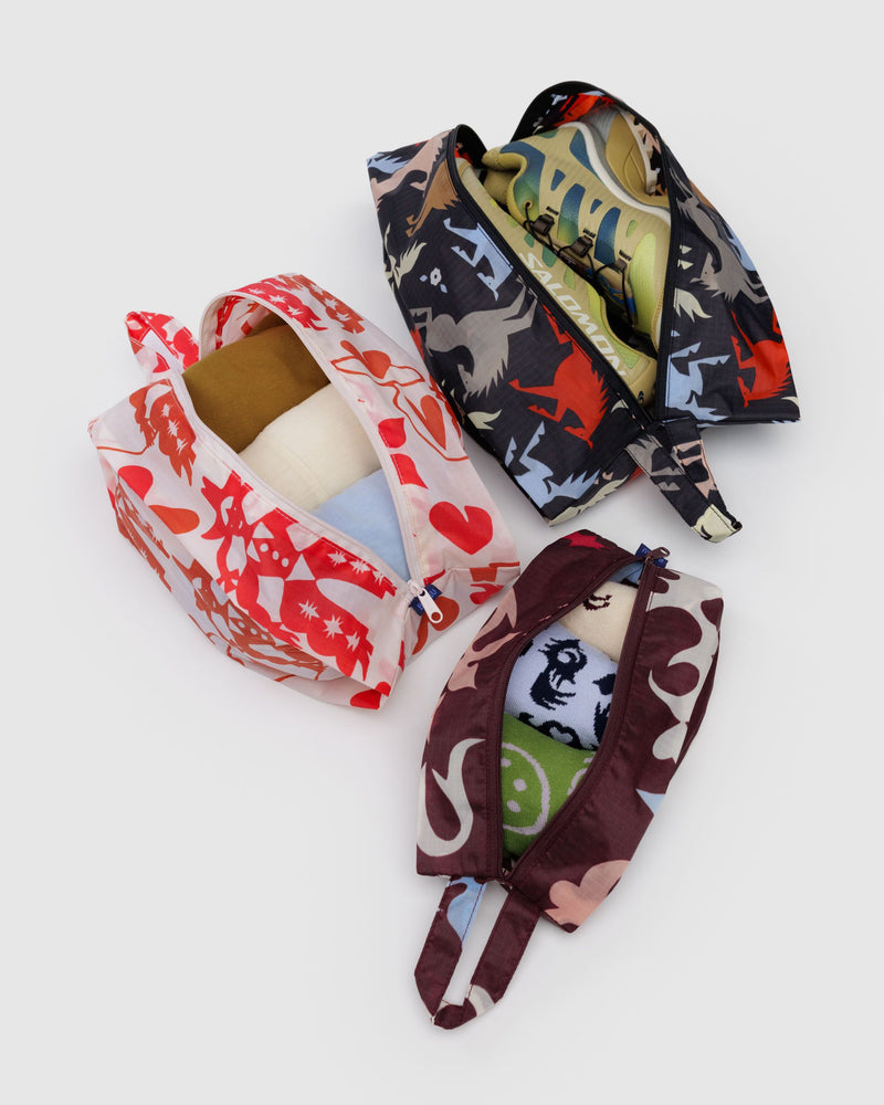BAGGU Travel 3D Zip Set - Western Cut Outs
