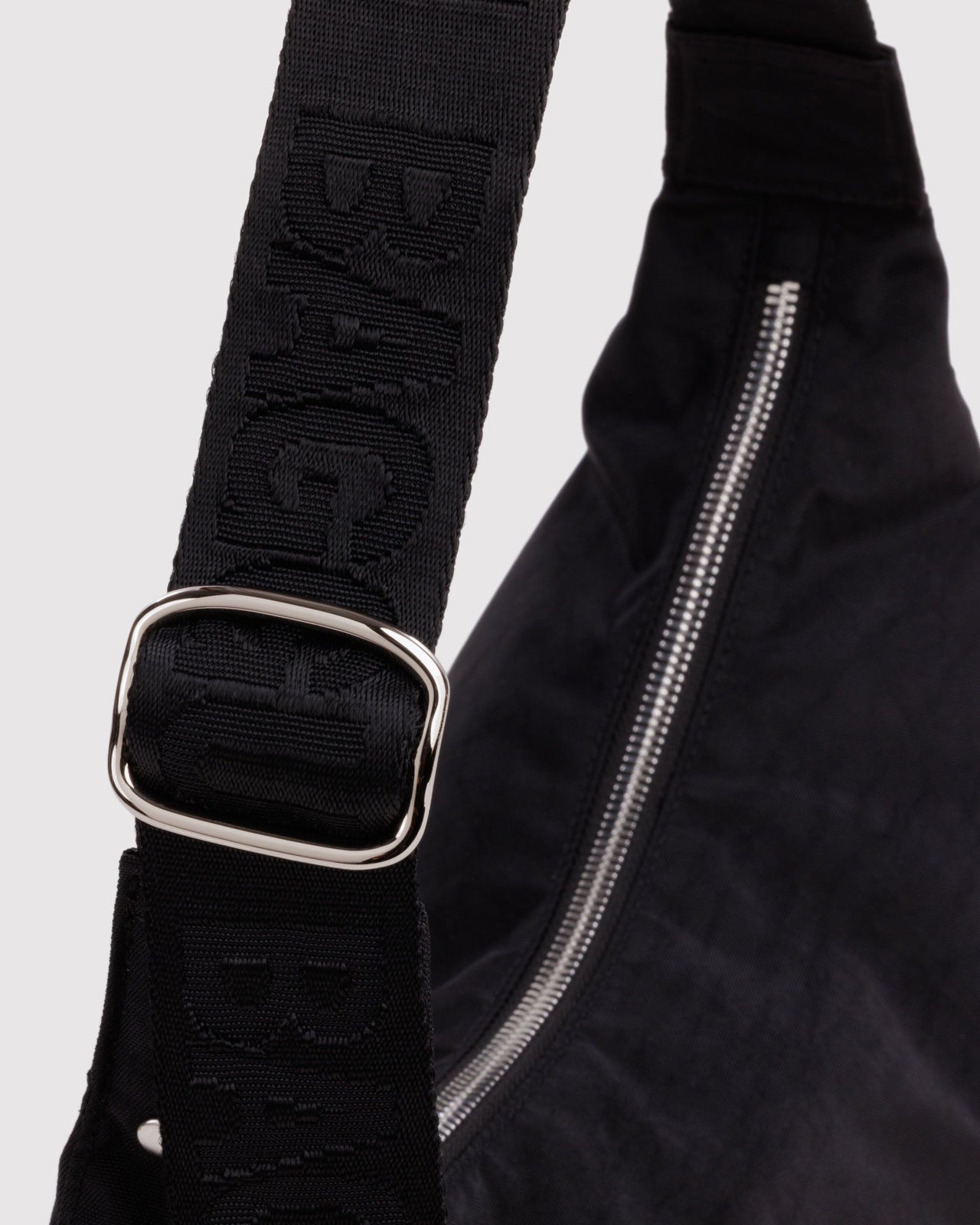 Medium Nylon Crescent Bag - Studs