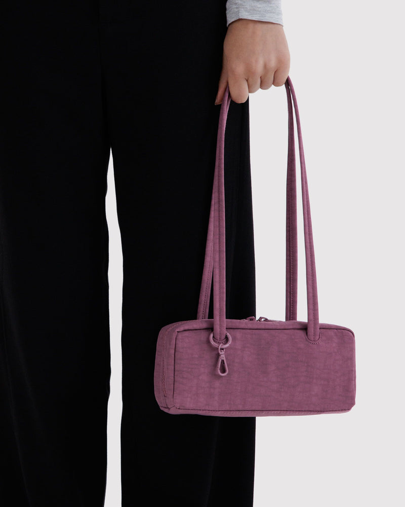 BAGGU  Small Nylon Bowler Bag - Wild Plum