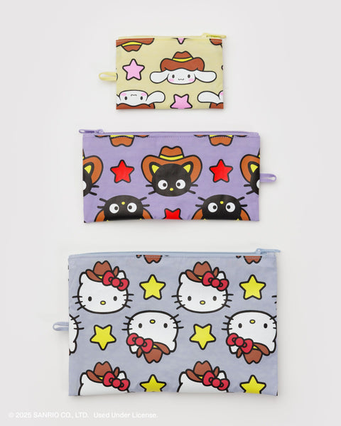 BAGGU.com Organization Flat Pouch Set - Hello Kitty & Friends Western