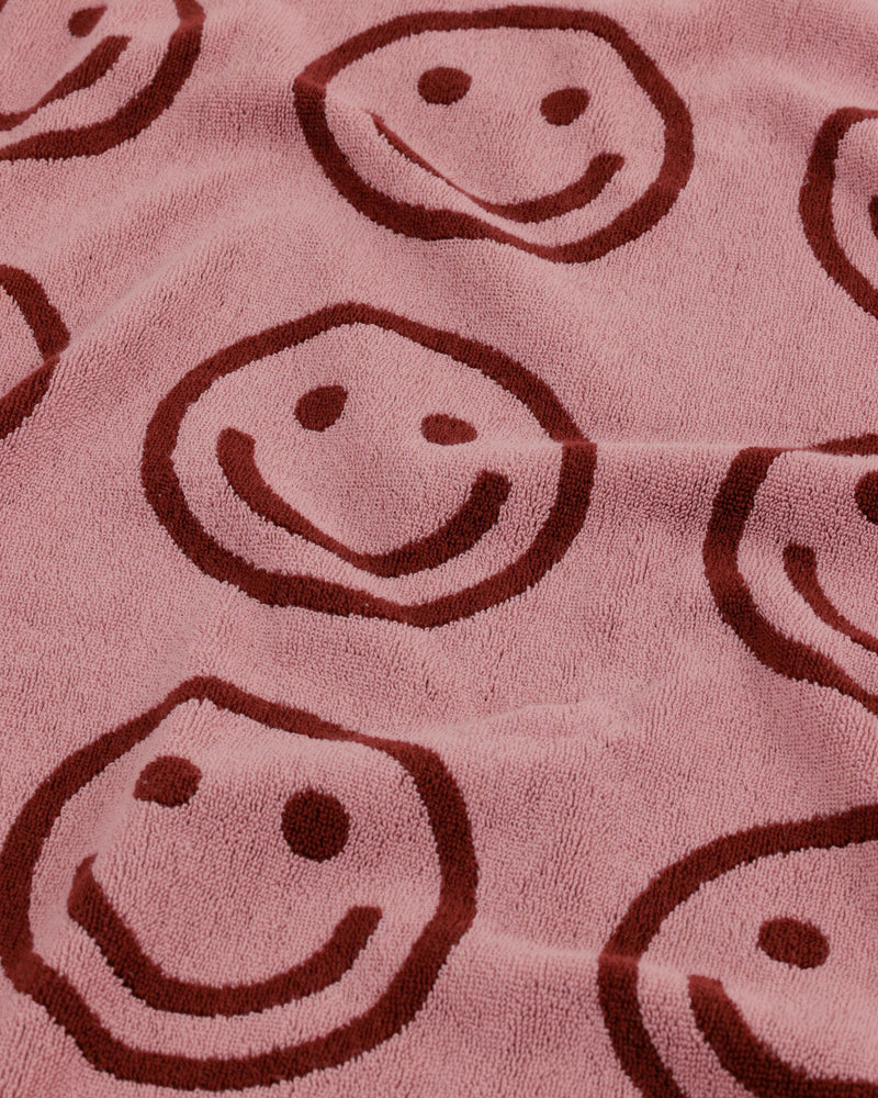 BAGGU  Bath Towel - Blush Happy
