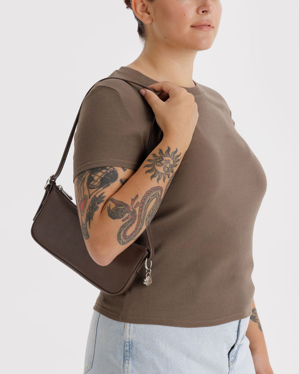 BAGGU Products Recycled Leather Pochette - Brown