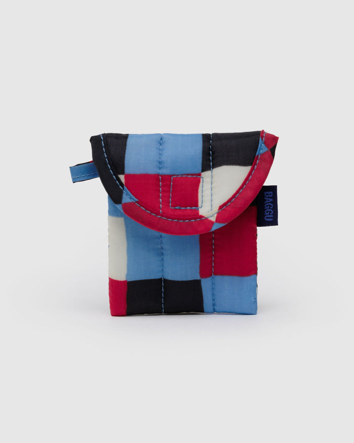 BAGGU Accessories Puffy Earbuds Case - Painted Check