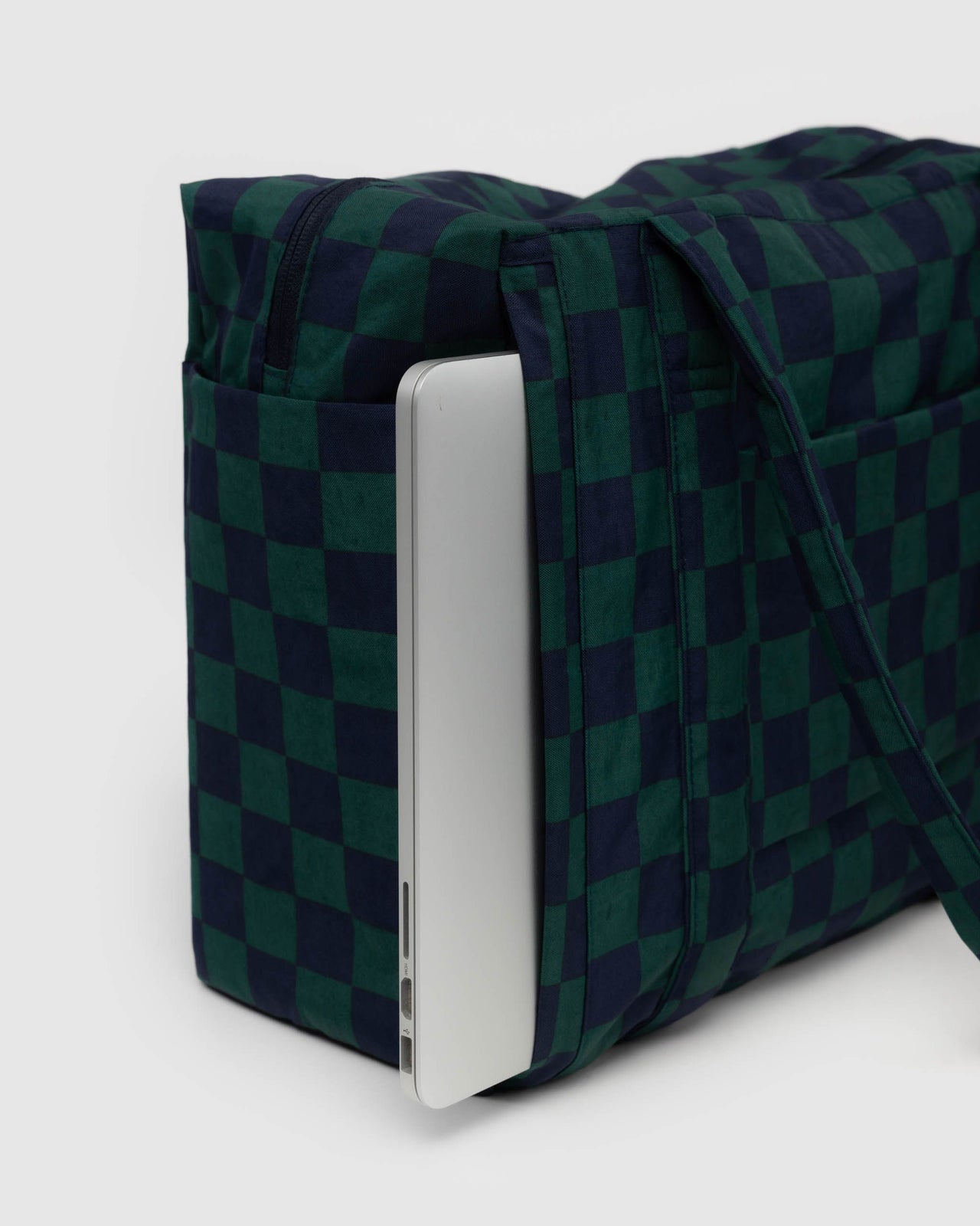 Small Cloud Carry-On - Navy Green Check