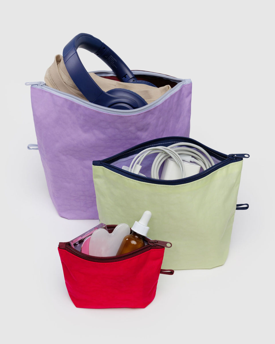 BAGGU Travel Go Pouch Set - Kaleidoscope Mix