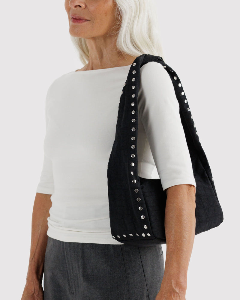 BAGGU  Small Nylon Meringue Bag - Studs