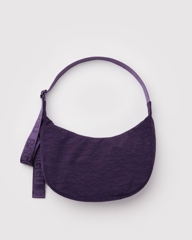 BAGGU New Arrivals Medium Nylon Crescent Bag - Fig
