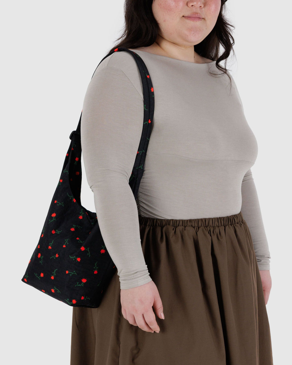 BAGGU.com Crossbody Bags Small Nylon Sling - Painted Wildflower