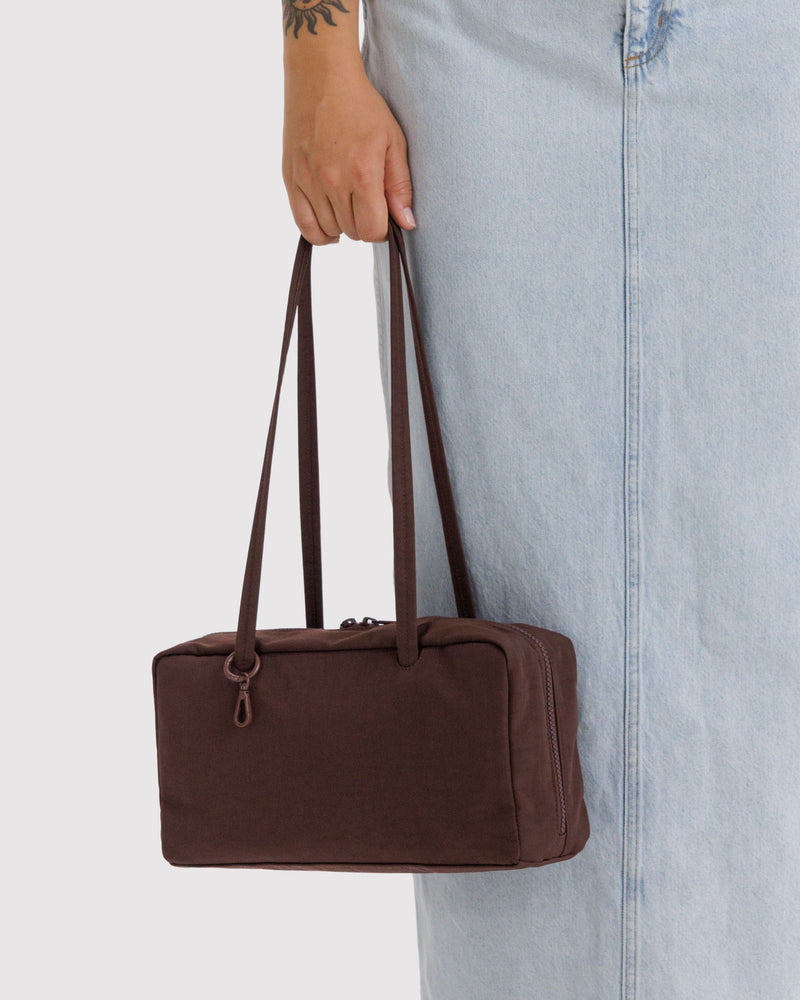 BAGGU  Nylon Bowler Bag - Coffee