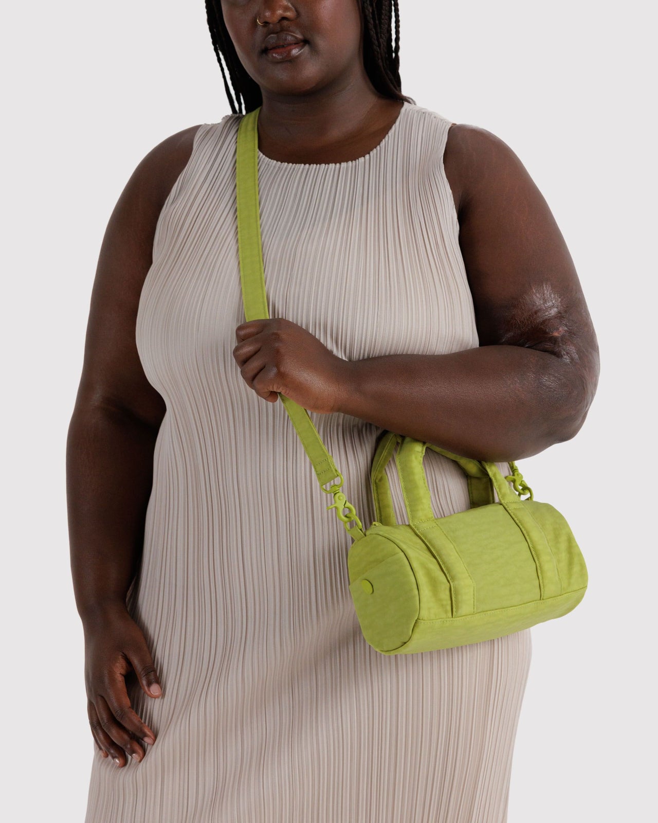 Small Nylon Duffle Bag - Chartreuse
