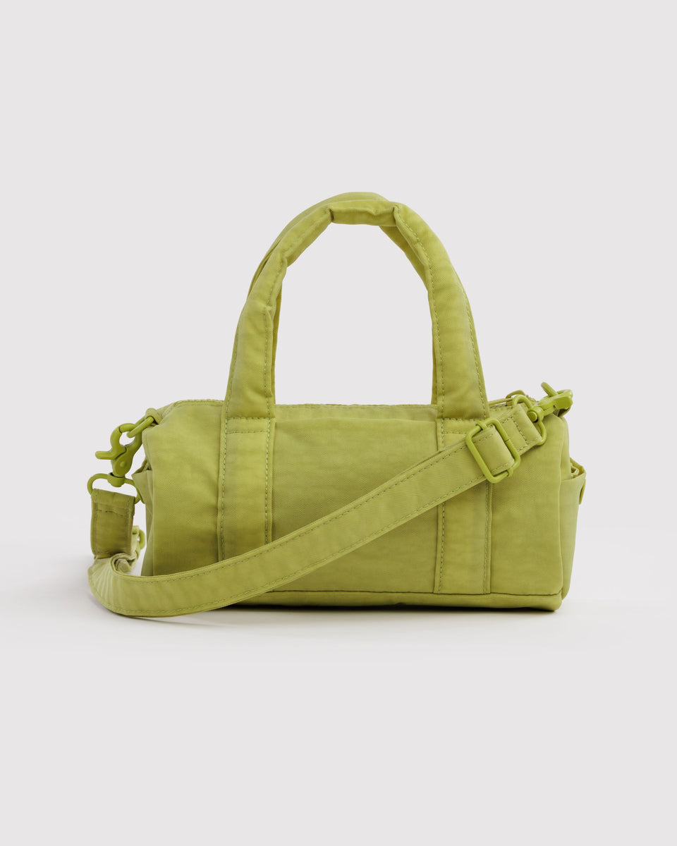 BAGGU  Small Nylon Duffle Bag - Chartreuse