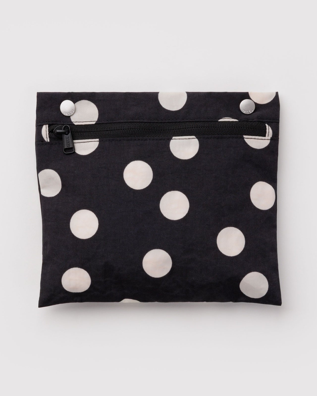 Everyday Cloud Bag - Black and Cream Polka Dot