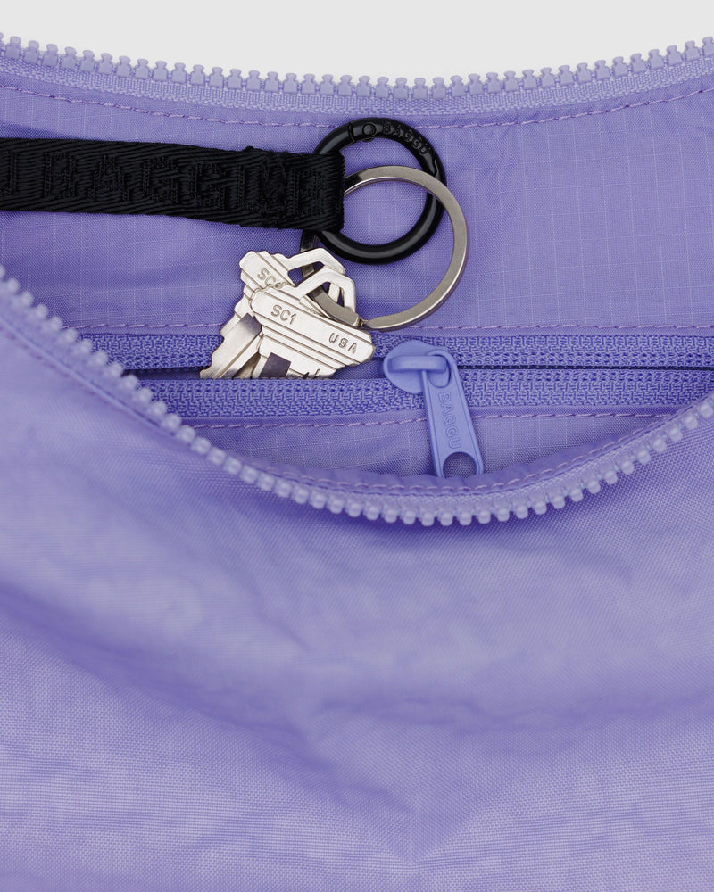 BAGGU.com Crossbody Bags Medium Nylon Crescent Bag - Wisteria