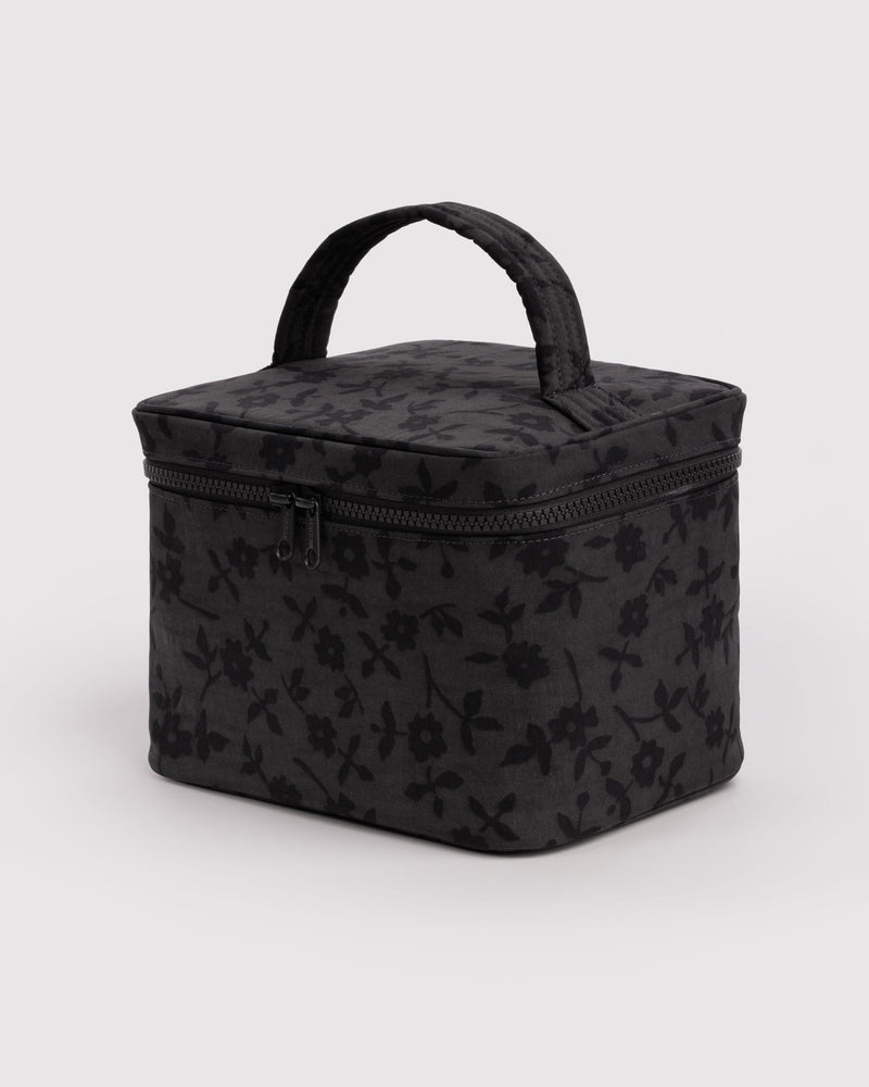 BAGGU  Large Cosmetic Case - Charcoal Ditsy Floral