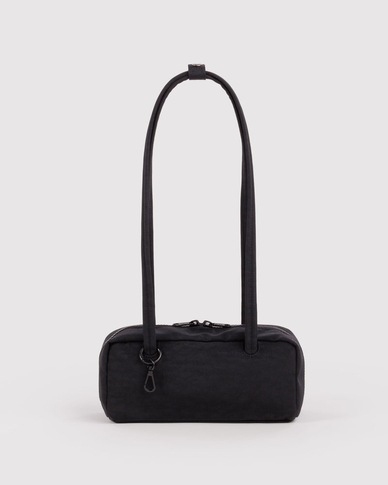 BAGGU  Small Nylon Bowler Bag - Black
