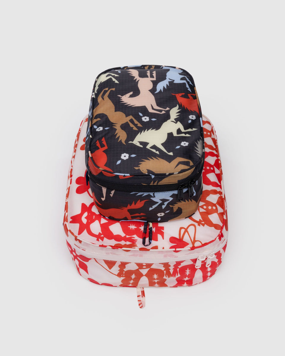 BAGGU PRODUCTS Packing Cube Set - Western Cut Outs