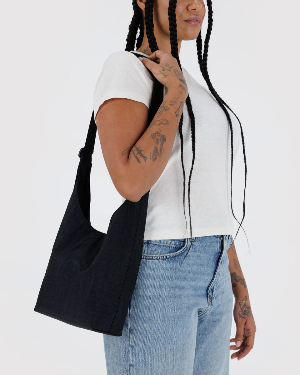 BAGGU.com Crossbody Bags Small Nylon Sling - Black