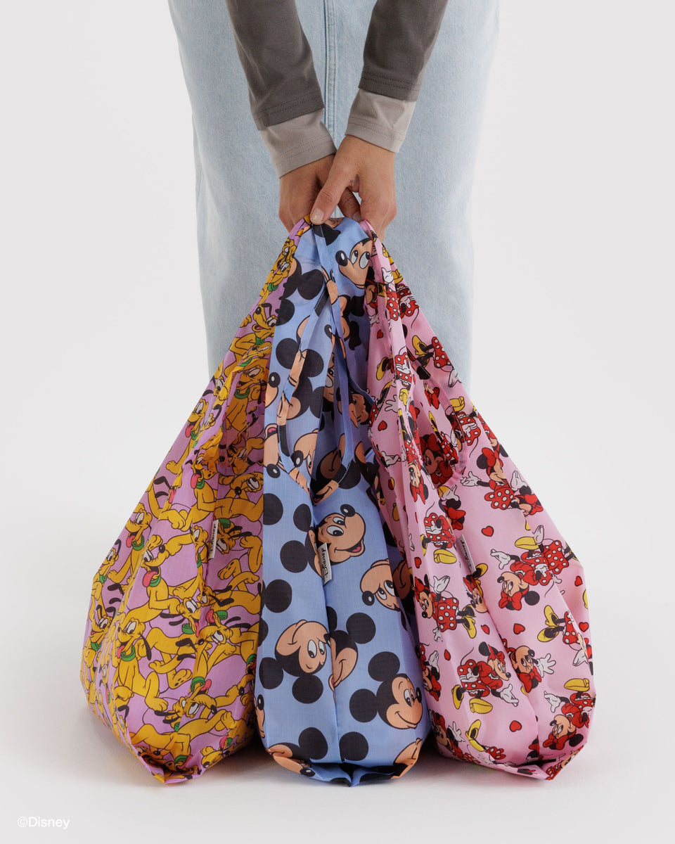 BAGGU Reusable Bags Standard Baggu Set of 3 - Mickey, Minnie & Pluto
