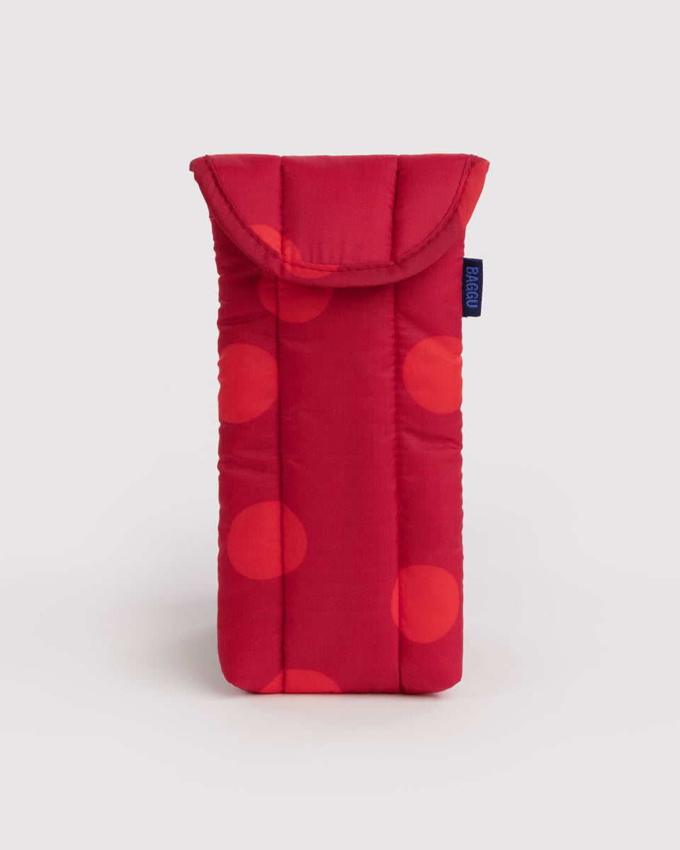 BAGGU Puffy Glasses Sleeve Puffy Glasses Sleeve - Red Polka Dot