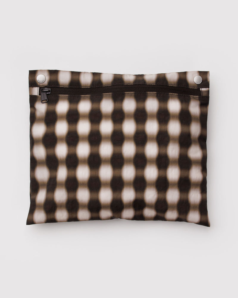 BAGGU  Cloud Carry-on - Blurred Gingham Brown
