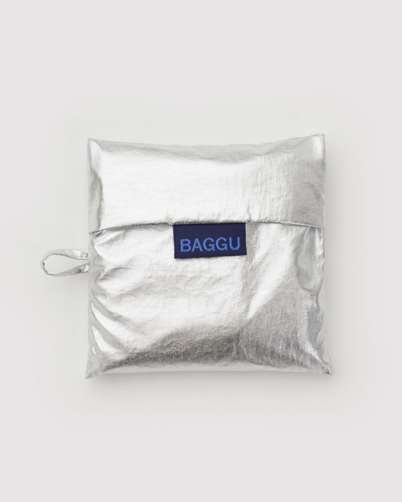 BAGGU.com  Standard Baggu - Chrome Metallic