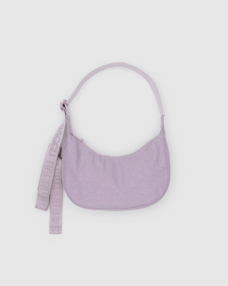BAGGU ALL PRODUCTS Small Nylon Crescent Bag - Dusty Pink