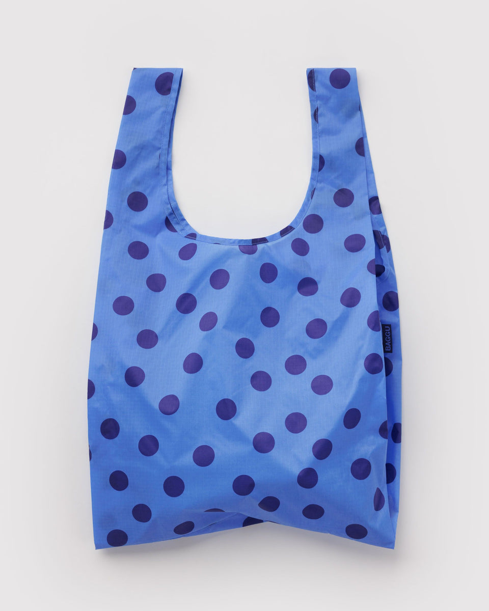 BAGGU New Arrivals Standard Baggu - Blue Polka Dot