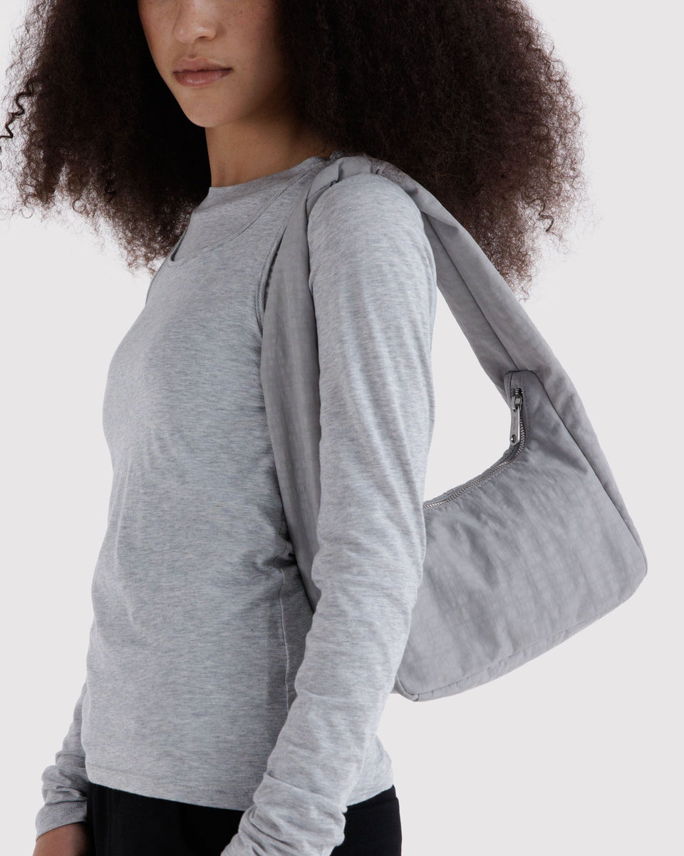 BAGGU New Arrivals Small Nylon Meringue Bag - Fog