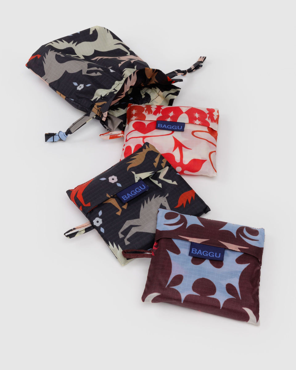 BAGGU Fall 25 Reusable Baggus Standard Baggu Set of 3 - Western Cut Outs